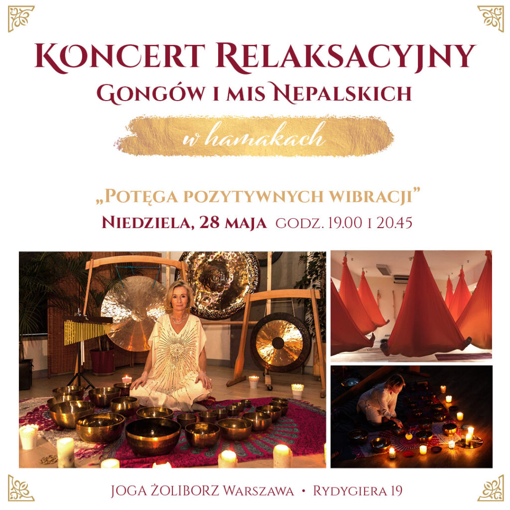 Koncert gongów i mis nepalskich w hamakach