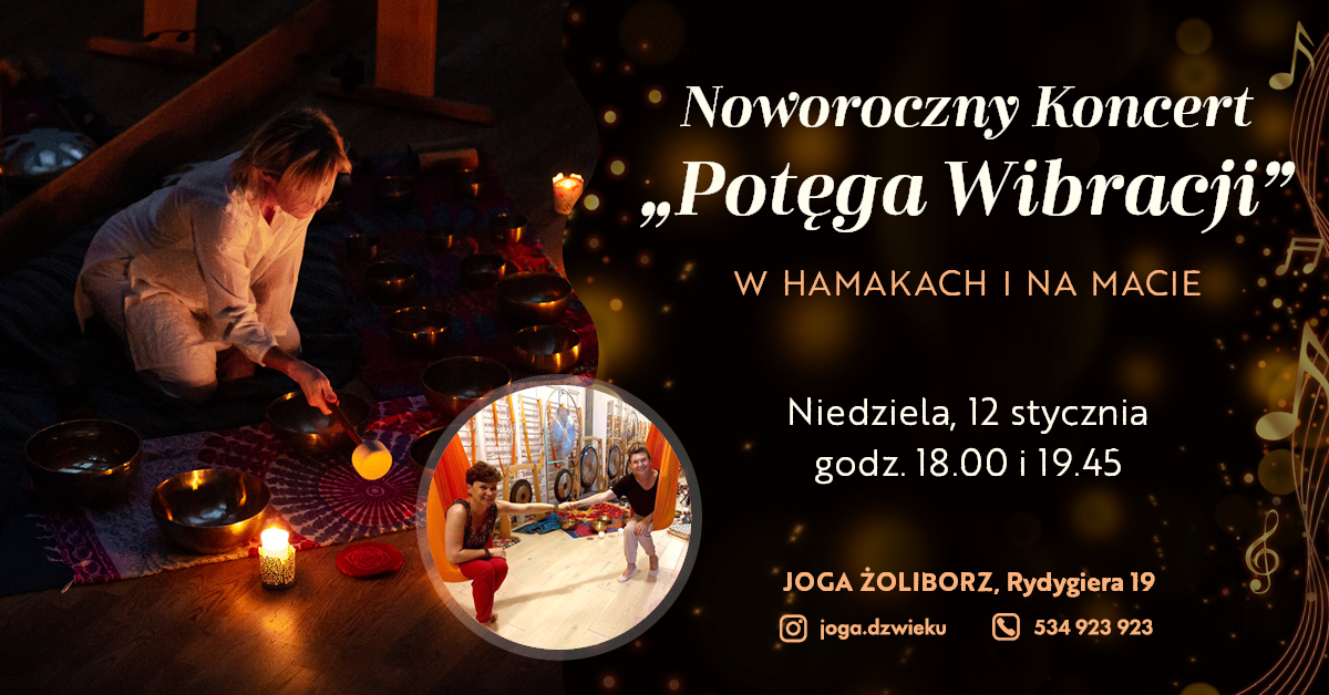 Koncert gongów i mis nepalskich w hamakach